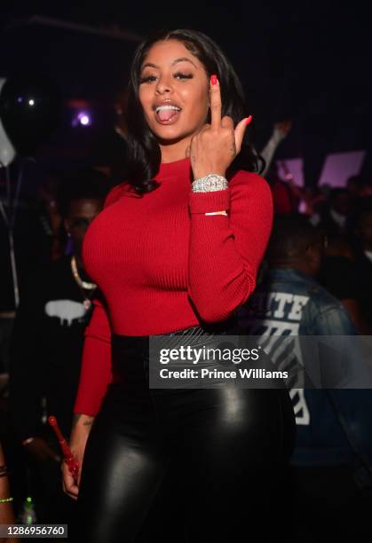 Alexis Skyy attends Ne-Yo "U 2 Luv" Single release party at Gold Room on November 20, 2020 in Atlanta, Georgia.