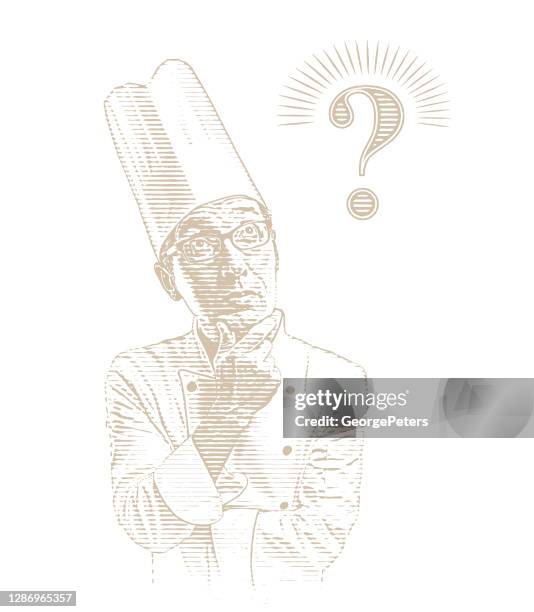 male chef facing an uncertain future - aboriginal elder stock illustrations