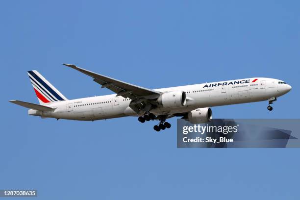 air france boeing 777 - air france stock-fotos und bilder