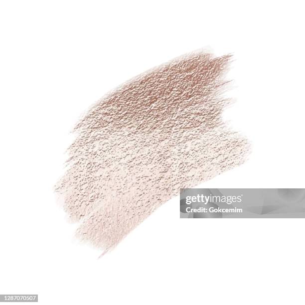 rose gold foil brush stroke clip art. rose gold paint blot isolated. rose gold ink patch. metallic golden texture design element for greeting cards and labels, abstract background. - pale pink stock illustrations