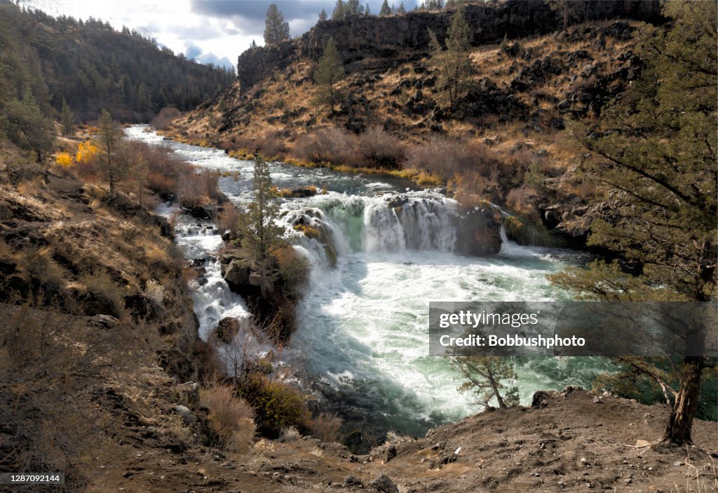 Steelhead Falls on the Deschutes River in Central Oregon