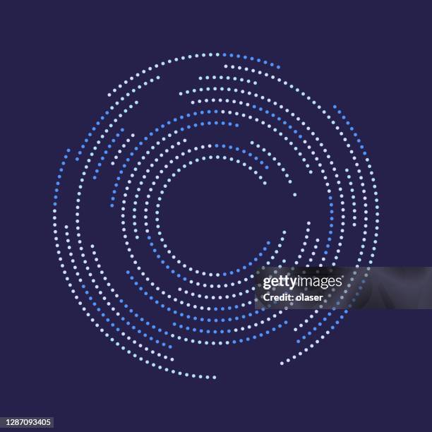 小點同心圓對複製空間進行分配。 - 同中心的 幅插畫檔、美工圖案、卡通及圖標
