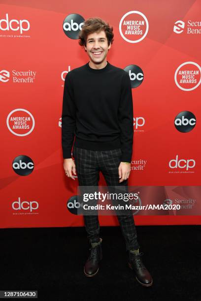 In this image released on November 22, David Dobrik attends the 2020 American Music Awards at Microsoft Theater on November 22, 2020 in Los Angeles,...