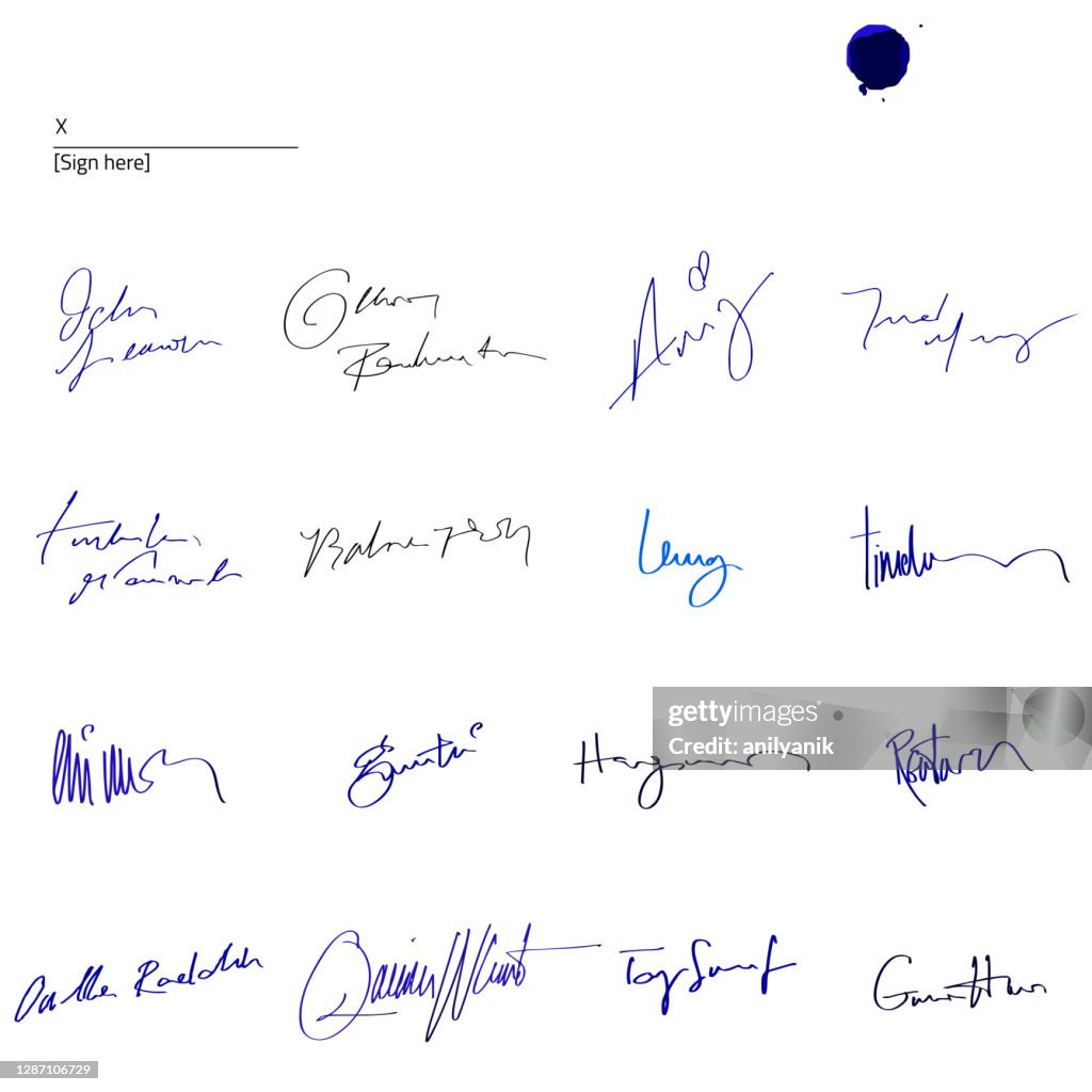 Unterschriften festgelegt
