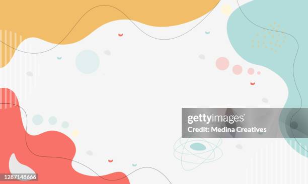 pastell abstrakte formen hintergrund - summer party stock-grafiken, -clipart, -cartoons und -symbole