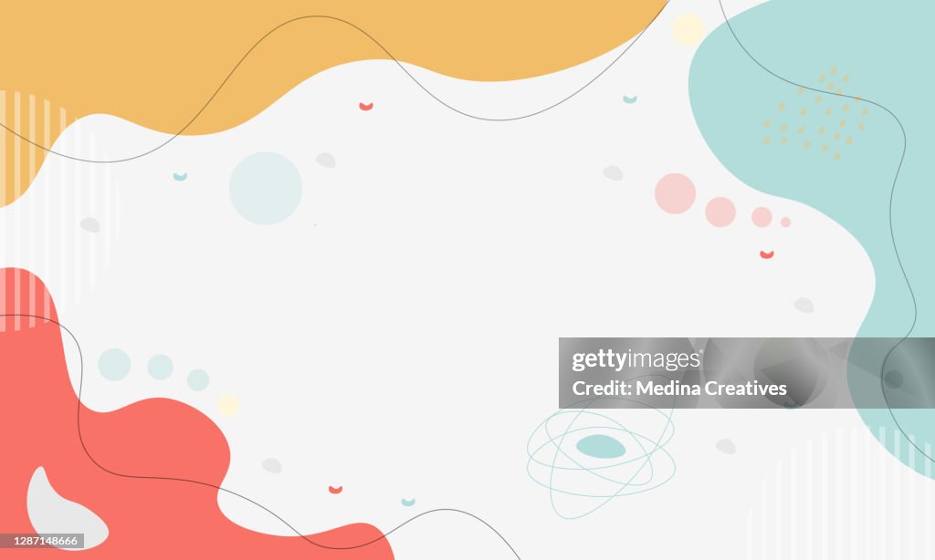 Pastel Abstract Shapes Background