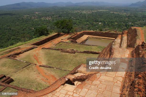 sigiriya rock in sri lanka - sigiriya stock pictures, royalty-free photos & images