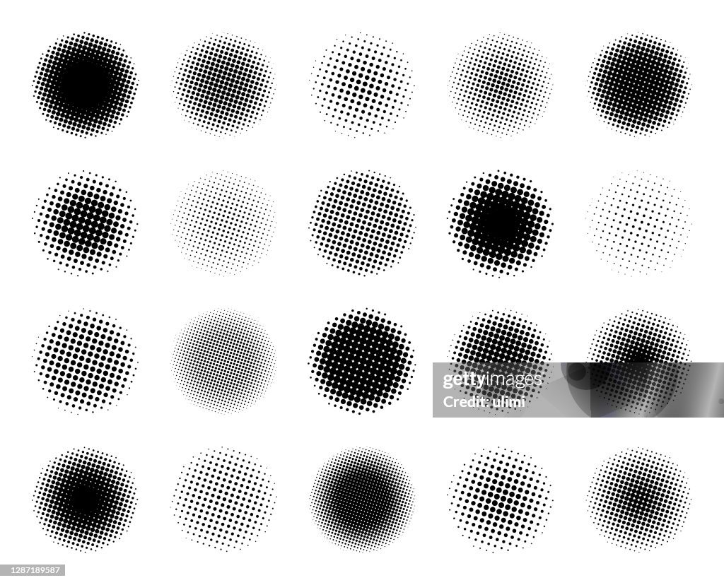 Halftone design elements