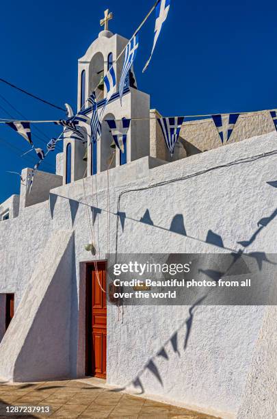 st. catherine church, 1660 - egeo meridionale stock-fotos und bilder