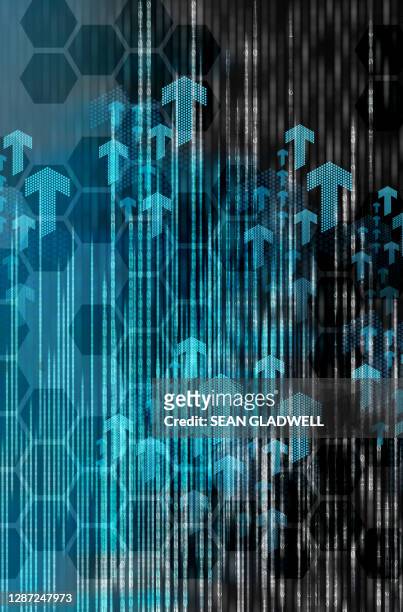 digital binary backdrop - publikation stock pictures, royalty-free photos & images