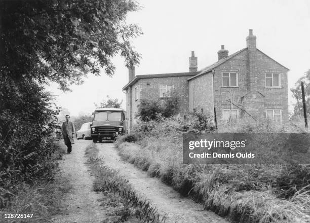 The house at Leatherslade Farm, near Brill in Buckinghamshire the day after its discovery by police, 14th August 1963. The house was used as a...