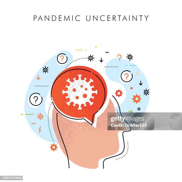 illustrations, cliparts, dessins animés et icônes de incertitude pandémique en santé mentale - insomnia