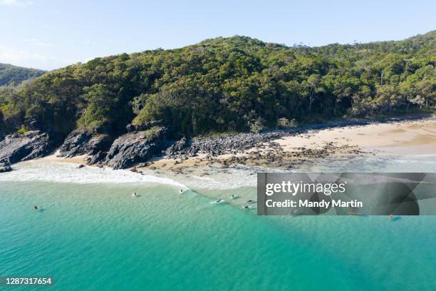 paradise in noosa - noosa beach stock pictures, royalty-free photos & images