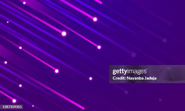 abstract technology red and blue laser rays light and lighting effects diagonally on dark background. - light rays dark stock illustrations