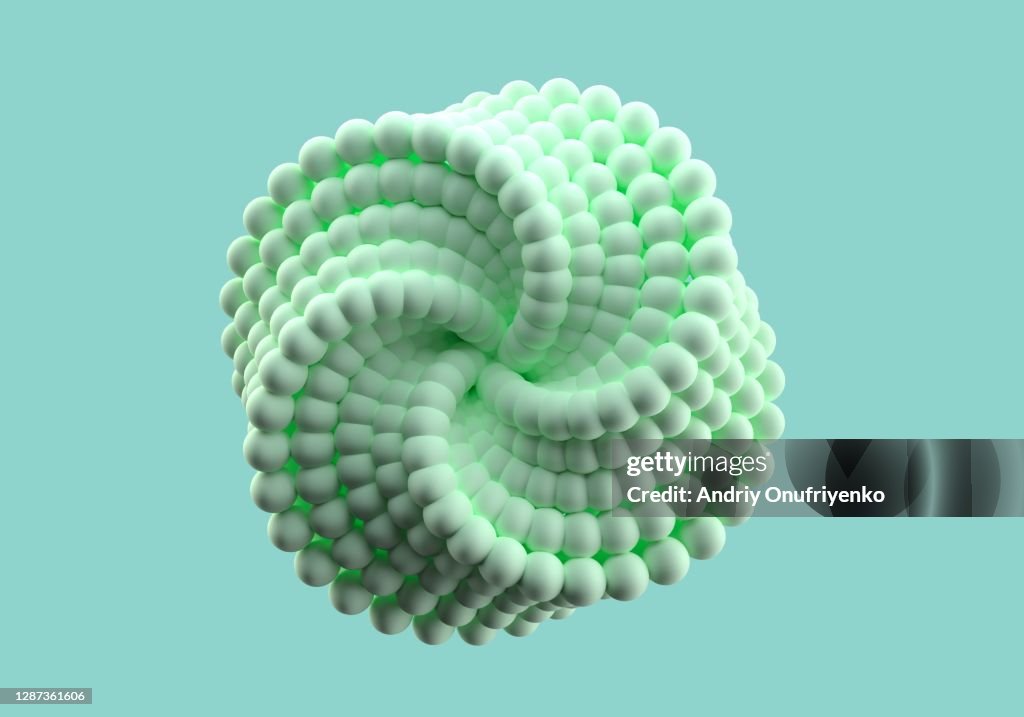 Abstract looped twisted shape