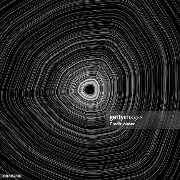 tree rings on black vector - tree rings stock illustrations