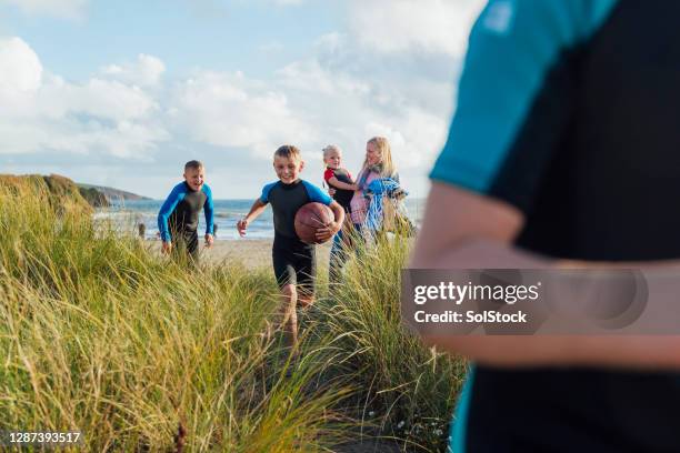 staycation in cornwall - british basketball stock pictures, royalty-free photos & images