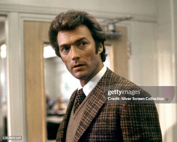 American actor and director Clint Eastwood as Inspector Harry Callahan of the San Francisco Police Department in the action film 'Dirty Harry', 1971.