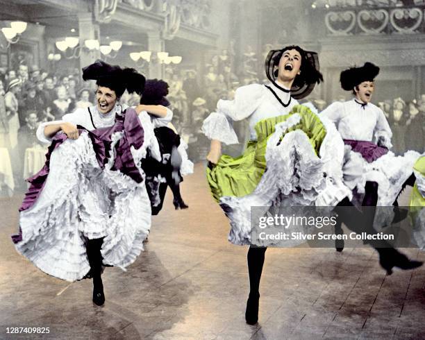 Cancan dancers in the 1952 film 'Moulin Rouge'.