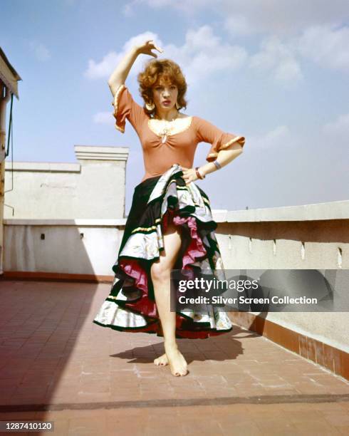 Spanish singer and actress Sara Montiel , circa 1955.