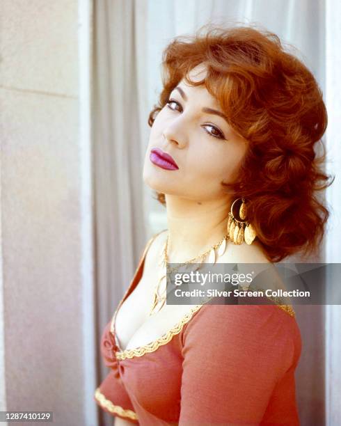 Spanish singer and actress Sara Montiel , circa 1960.