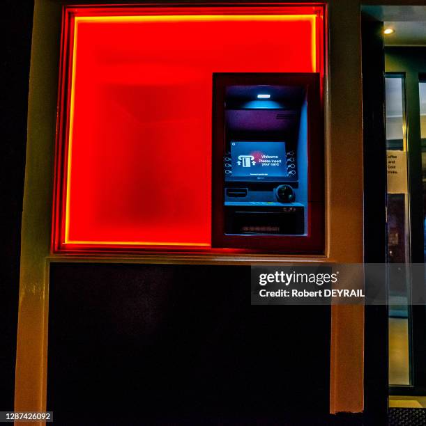 Distributeur de billets de banque dans le Quartier Rouge , 25 avril 2018 Amsterdam, Pays-Bas.