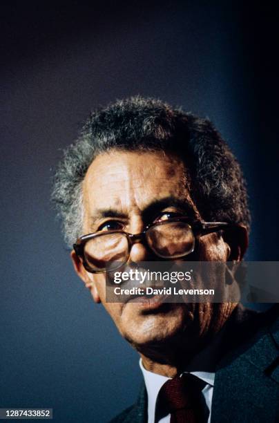 Sir Keith Joseph, Conservative MP, at the annual Conservative Party Conference in October 11, 1985 in Blackpool, Lancashire.