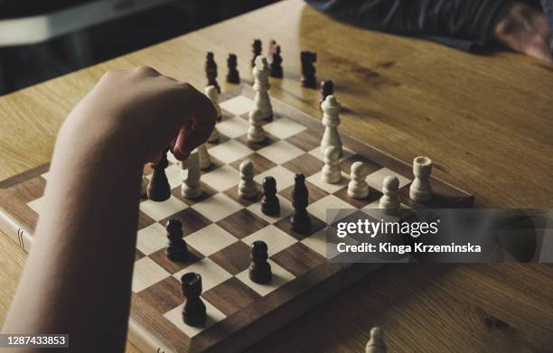 chess - chess board without stock-fotos und bilder