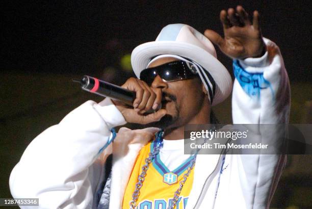 Snoop Dogg performs during 102.7 KIIS FM's Wango Tango at Irvine Meadows Amphitheatre on May 10, 2008 in Irvine, California.