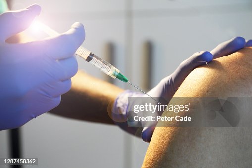 A Real Injection Adult Receiving Injection High-Res Stock Photo - Getty Images