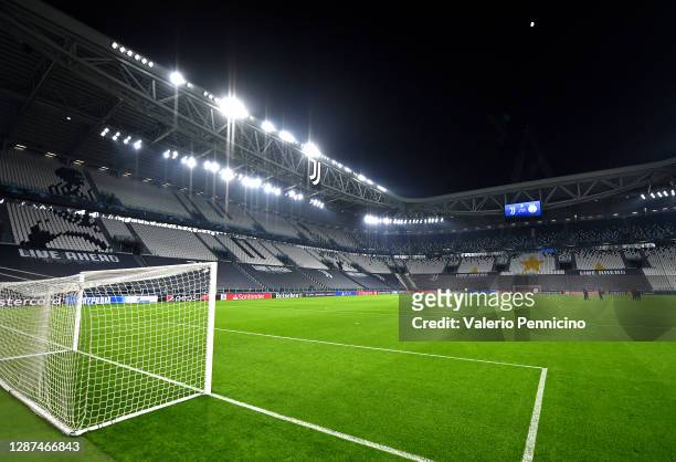 General view inside the stadium prior to the UEFA Champions League Group G stage match between Juventus and Ferencvaros Budapest at Allianz Stadium...
