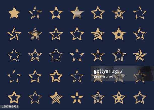 stars-symbol-set - sterne stock-grafiken, -clipart, -cartoons und -symbole