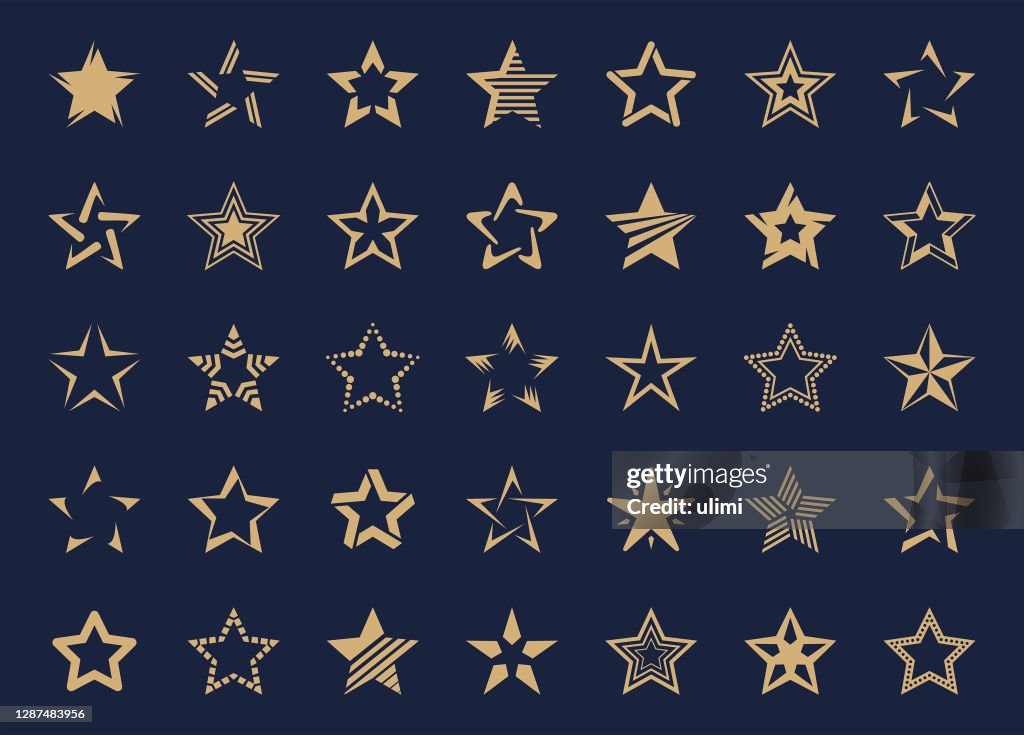 Stars icon set