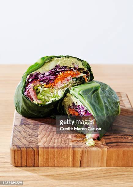 veggie wrap - crucifers stock pictures, royalty-free photos & images