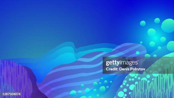 abstract texture bright banner illustration - concept of sea reefs and corals. - corral reef stock illustrations