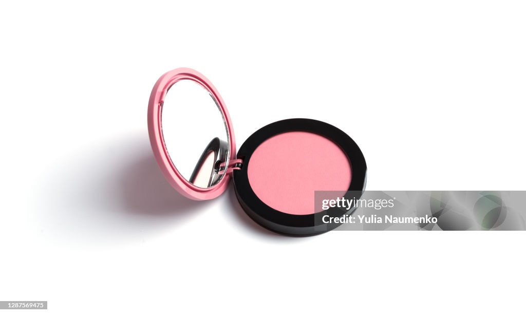 Compact blush on white background.