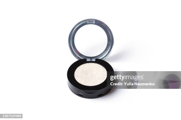 eyeshadow isolated on white background. - blusher make up photos et images de collection