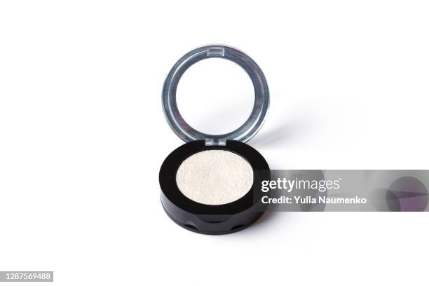 eyeshadow isolated on white background. - blush makeup stock pictures, royalty-free photos & images