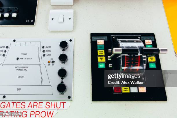 ships throttle levers and buttons - throttle stock pictures, royalty-free photos & images