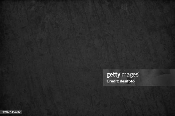 textured black coloured grunge old vector backgrounds resembling a slate rock or blackboard - imperfection stock illustrations