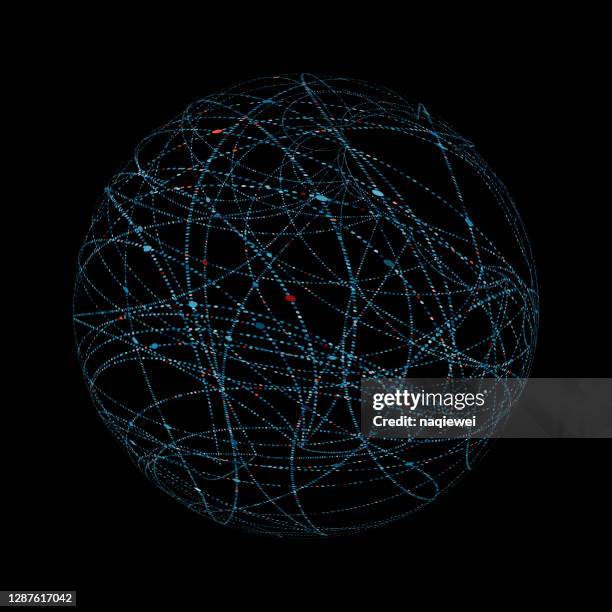 ビッグデータ、球体技術の背景 - big data vector点のイラスト素材／クリップアート素材／マンガ素材／アイコン素材