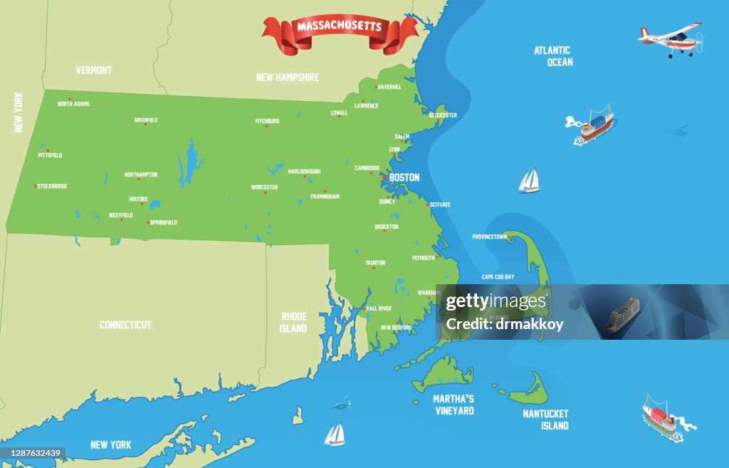 Massachusetts Map