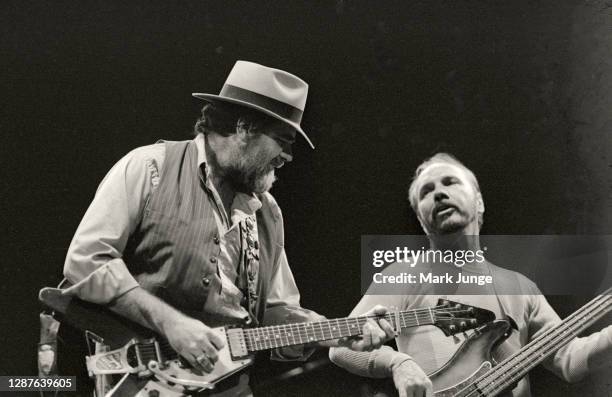 Lonnie Mack performs during a Stevie Ray Vaughan Soul to Soul Tour concert at the Arts & Sciences Auditorium at the University of Wyoming on October...