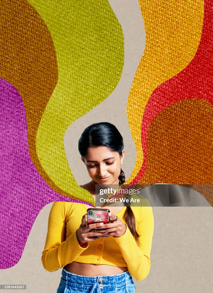 Woman on mobile phone