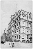 Antique black and white photograph of New York: EQUITABLE LIFE BUILDING