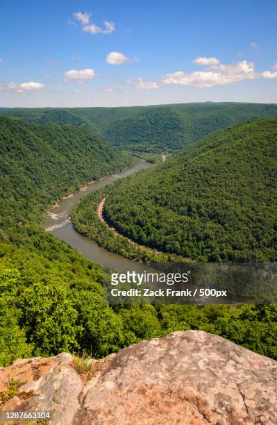 scenic view of landscape against sky - ohio river stock pictures, royalty-free photos & images
