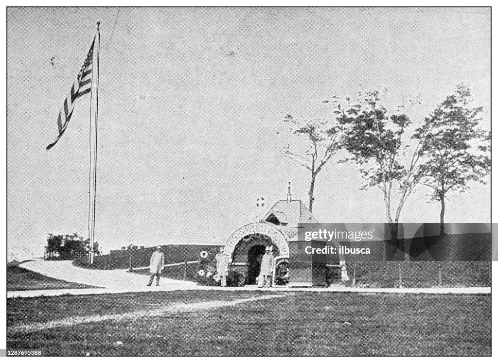 Antike sschwarz-weiß Foto von New York: TOMB OF GENERAL GRANT