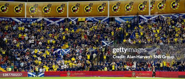 V SCOTLAND.ESTADIO JOSE RICO PEREZ - ALICANTE.The Tartan Army do Scotland proud, as ever, by turning out in their thousands in Spain