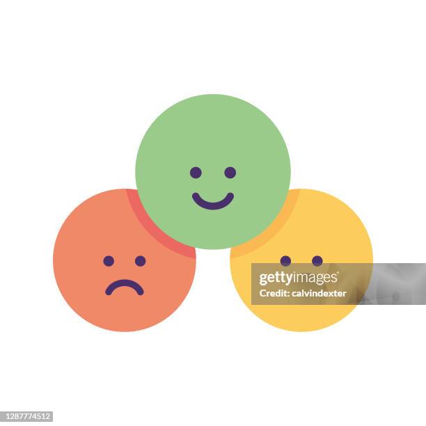 emoticons customer satisfaction - ignoring customer stock illustrations