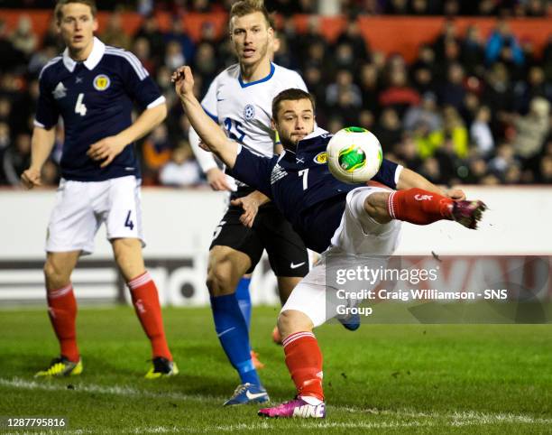 Shaun Maloney in action for Scotland.